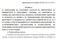 Правила за определяне на заплатите на директорите